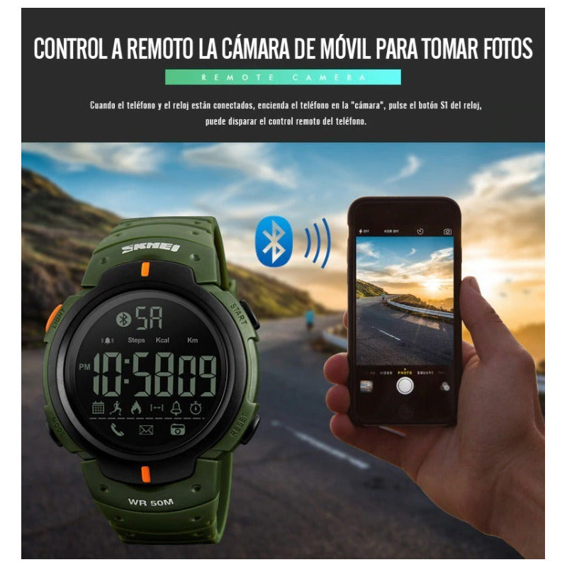 Reloj Skmei Bluetooth 1301 Regalo Perfecto Para Hombre