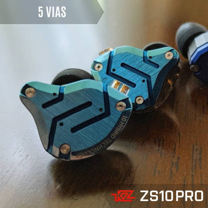 Kz Zs10 Pro Audífonos Monitor 10 Drivers Sin Mic