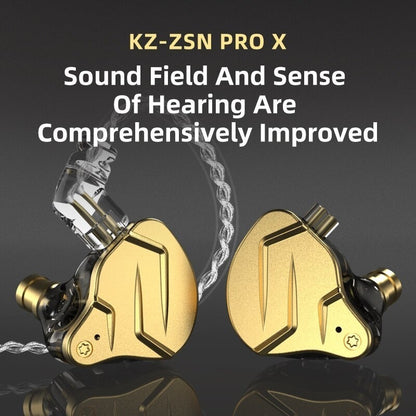 Audifonos Kz Zsn Pro X -metal -monitores In-ear Micrófono